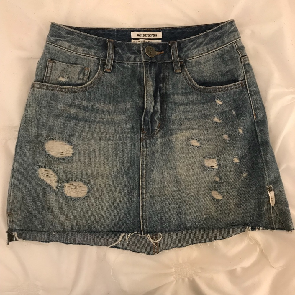 One Teaspoon 2020 Denim Mini Skirt